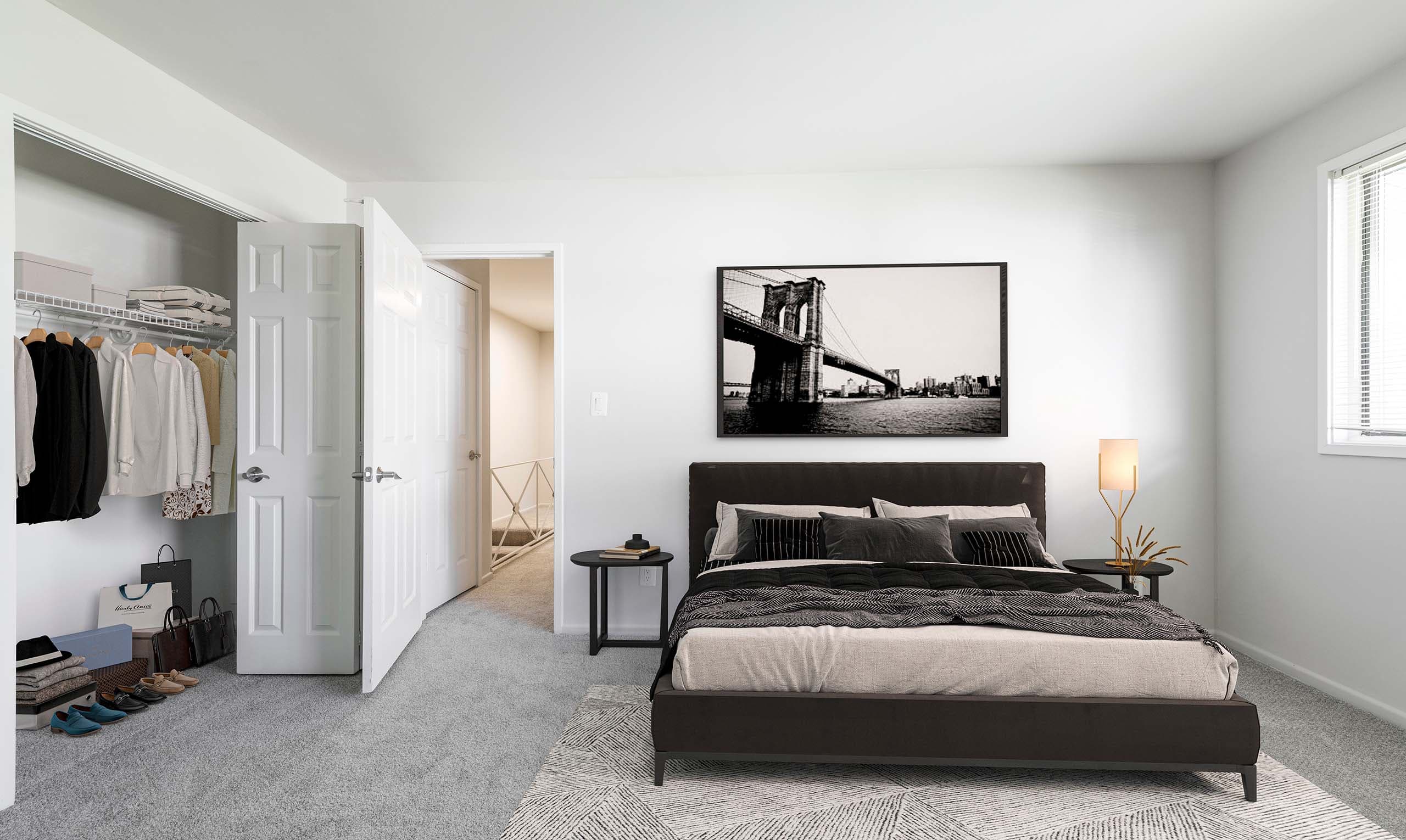 Oak model bedroom